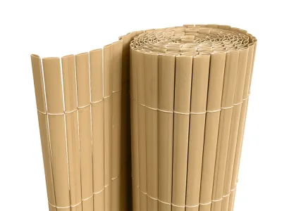 PVC-Sichtschutzzaun - Sichtschutzmatte Beige Produktbild #7