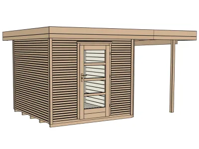 Gartenhaus Designhaus wekaLine 172 A Gr. 2 28 mm naturbelassen Produktbild #3