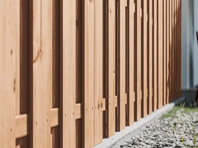 Sichtschutzzaun Pinus europäische Lärche Produktbild #2