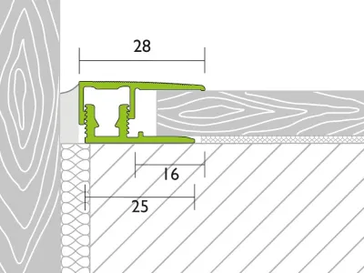 Abschlussprofil PROVARIOclip Universal Edelstahl V2A gebürstet Produktbild #2