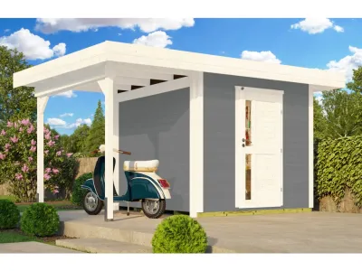 Gartenhaus Designhaus 172 A Gr. 1 28 mm grau Produktbild #1