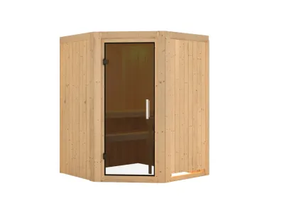 Systemsauna Larin graphit Ganzglastür Produktbild #6