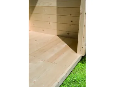 Saunahaus Pelle 38 mm terragrau inkl. Bio-Saunaofen 9 kW Produktbild #9