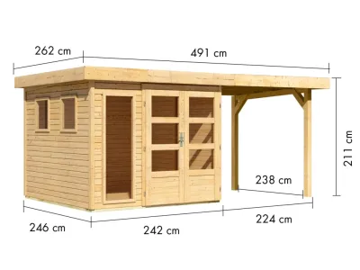 Gartenhaus Lahar 3,5 19 mm Produktbild #12