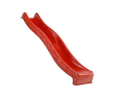 Doppelschaukel mit Podest KDI inkl. Rutsche rot + 2 Schaukelsitze rot Produktbild #10