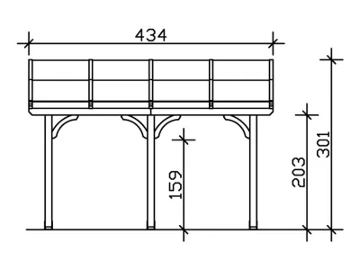 Terrassenüberdachung Venezia weiß Produktbild #9