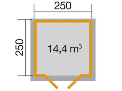 Gartenhaus Premium45 Gr. 1 45 mm naturbelassen Produktbild #2