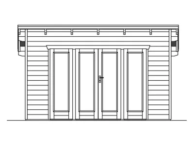 Gartenhaus Ostende 2 28 mm naturbelassen Produktbild #5