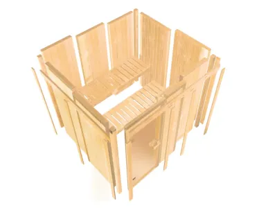 Karibu Elementsauna 68mm Irava 3 Produktbild #5