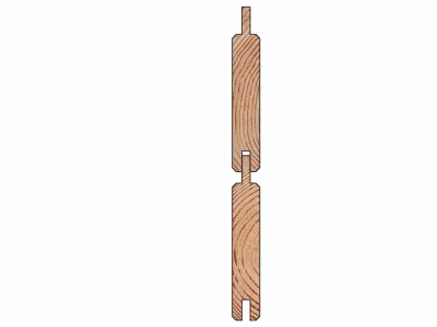 Bohlenset für Steckzaunsystem GARDO XL DIY Lärche Produktbild #3