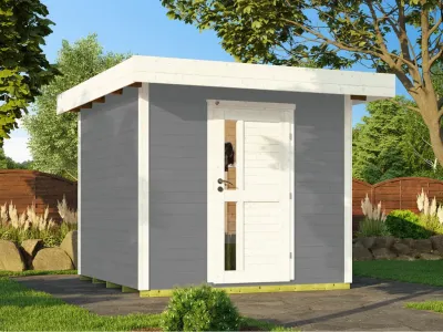 Gartenhaus Designhaus 172 28 mm grau Produktbild #1