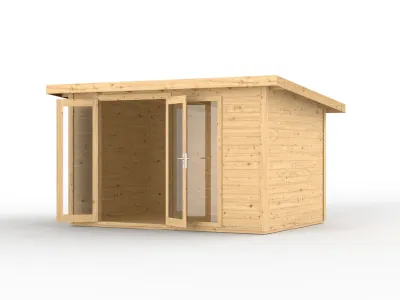 Gartenhaus Homeoffice Karvo 2 28 mm naturbelassen Produktbild #9