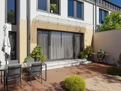 WPC-Terrassenfliese Braun geriffelt Produktbild #6