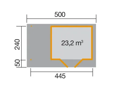 Gartenhaus Designhaus 126 Plus A Gr. 1 natur Produktbild #2