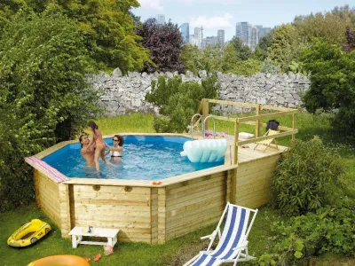 Holzpool 2 Set C naturbelassen Produktbild #1
