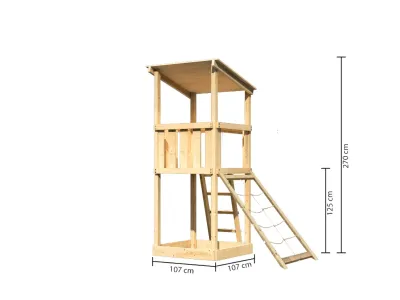 Spielturm Anna naturbelassen mit Varianten Produktbild #3