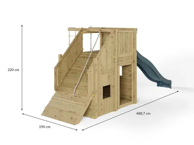 Spielturm Ramphouse KDI inkl. Rutsche grau Produktbild #6