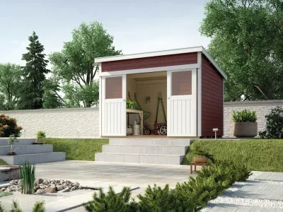 Gerätehaus 225 Gr. 1 21 mm schwedenrot Produktbild #1