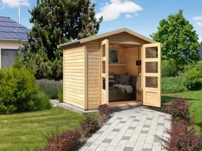 Gartenhaus Amberg 4 19 mm naturbelassen Produktbild #1