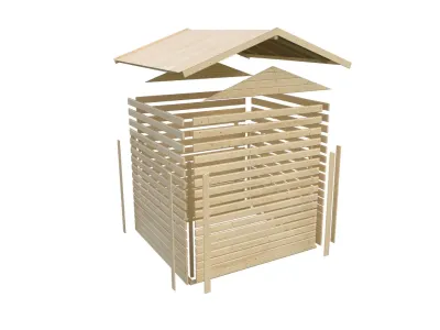 Gartenhaus Theres 7 28 mm naturbelassen Produktbild #8