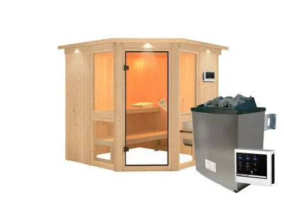 Sauna Amelia 2 SET mit Ofen 9 kW, externer Steuerung Produktbild #6
