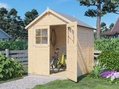 Gartenhaus Osterfeld 2 19 mm natur Produktbild #1