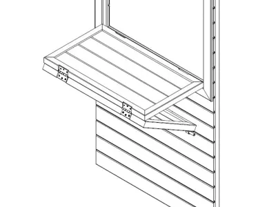 Verkaufspult für Marktstand 83,2 x 94,8 cm Produktbild #3