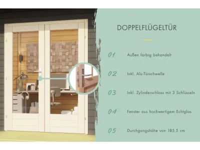 Gartenhaus Radeburg 5 38 mm Produktbild #9