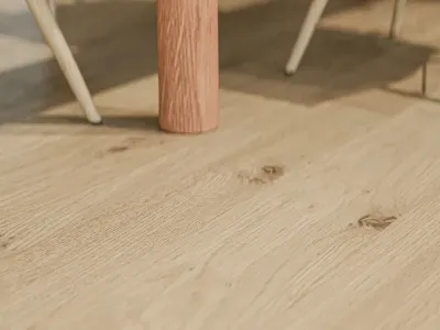 Massivholzdiele Eiche Rustikal geschliffen gespachtelt Produktbild #3