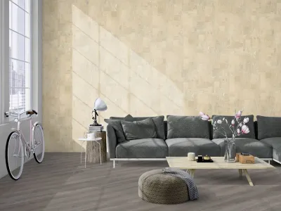 Kork Wandfliese DECODALLE Element rustic white mit PARAWAX-Oberfläche Produktbild #5