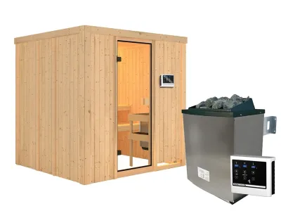 Sauna Systemsauna Tromsö, inkl. 9 kW Ofen mit externer Steuerung Produktbild #3
