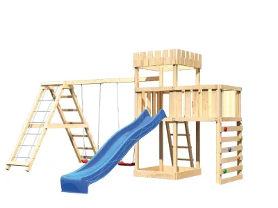 Spielturm Ritterburg Löwenherz SET naturbelassen Produktbild #6