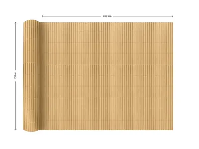 PVC-Sichtschutzzaun - Sichtschutzmatte Beige Produktbild #9
