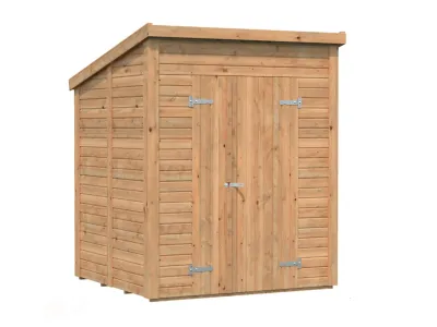 Gerätehaus Leif 3,1 m² 16 mm braun tauchimprägniert Produktbild #1