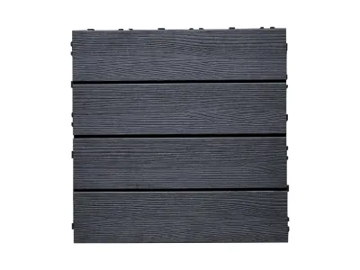 WPC-Fliese Holzoptik Anthrazit Produktbild #1