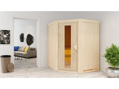 Sauna Systemsauna Larin, inkl. 9 kW Ofen mit integrierter Steuerung Produktbild #1