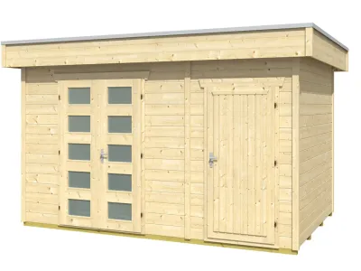 Gartenhaus Venlo 3 28 mm naturbelassen Produktbild #2