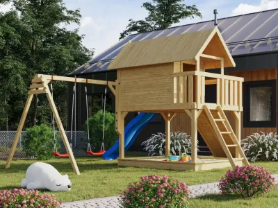 Stelzenhaus Fidel SET naturbelassen Produktbild #5