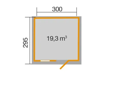 Gartenhaus 123 Gr. 5, grau Produktbild #2