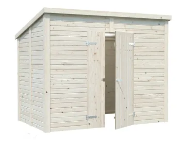 Gerätehaus Leif 4,2 m² 16 mm naturbelassen Produktbild #1