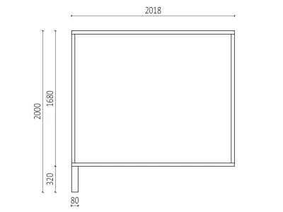 Gartenhaus Gerätehaus Bravo 19 mm naturbelassen Produktbild #4