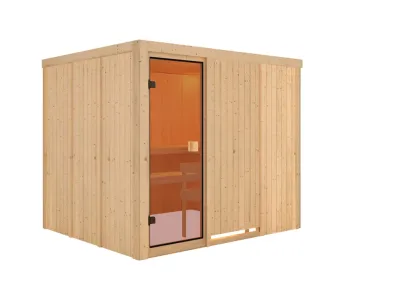 Sauna Nybro mit bronzierter Glastür Produktbild #7