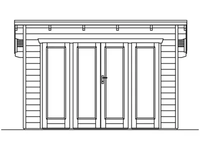 Gartenhaus Ostende 1 28 mm naturbelassen Produktbild #5