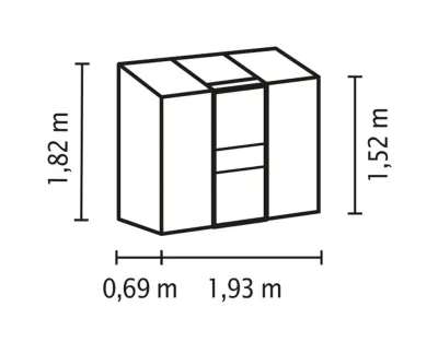 Gewächshaus Ida HKP 4 mm, dunkelgrün Produktbild #3