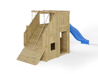 Spielturm Ramphouse KDI inkl. Rutsche blau Produktbild #5