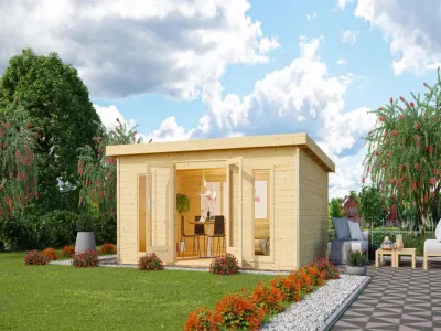 Gartenhaus Radeburg 4 40 mm naturbelassen Produktbild #1