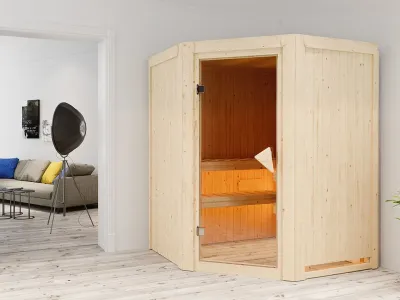 Sauna Systemsauna Larin, inkl. 9 kW Ofen mit integrierter Steuerung Produktbild #4