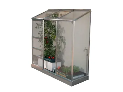 Gewächshaus Ida HKP 4 mm, Aluminium-blank eloxiert Produktbild #3