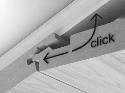Paneele RapidoClick Esche weiß geplankt Dekor Produktbild #5