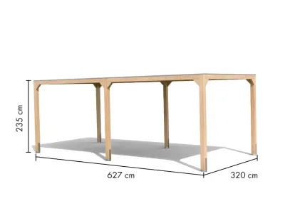 Pavillon Cubus Set naturbelassen Produktbild #5